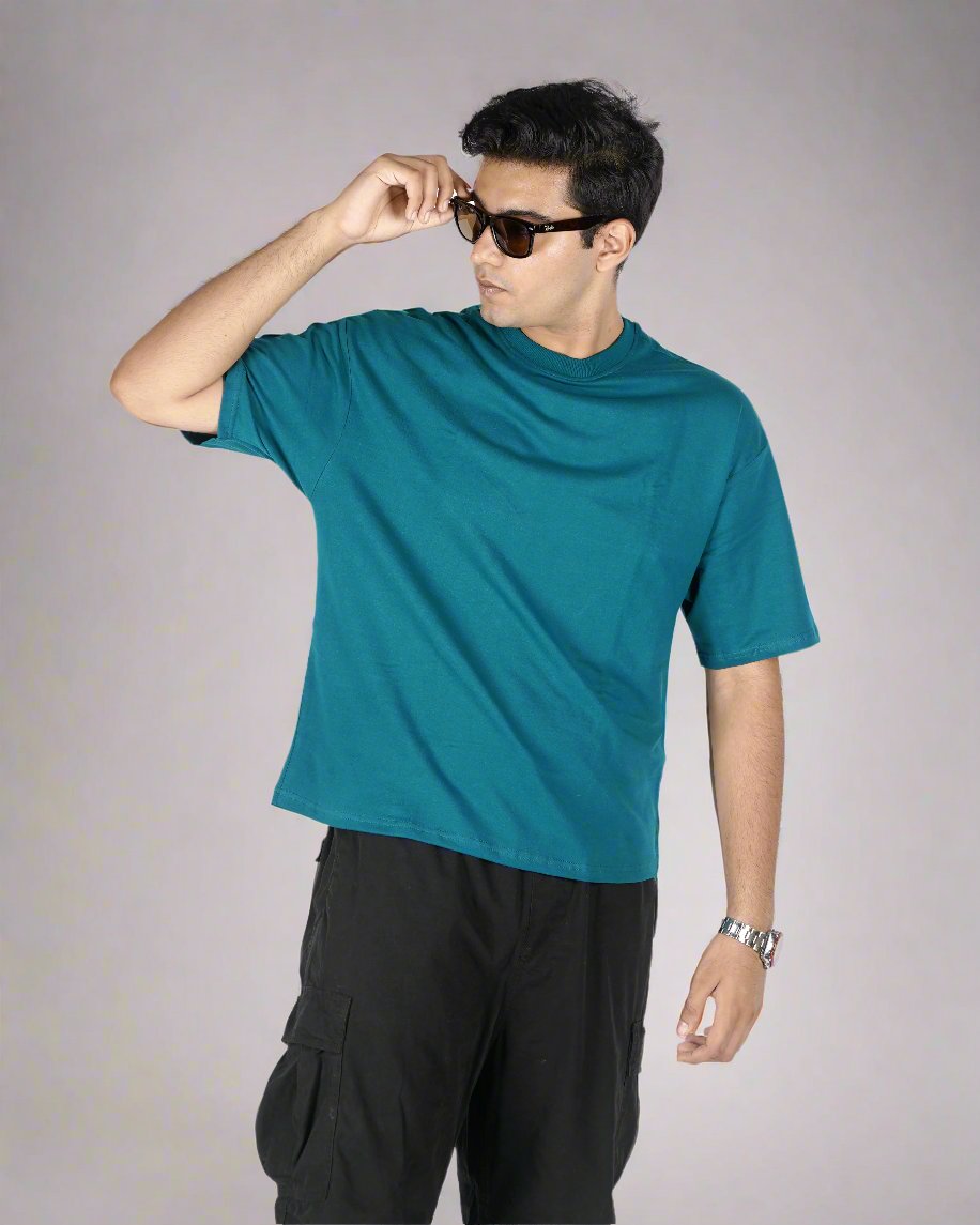 Crystal Teal - Premium Oversized T-Shirt