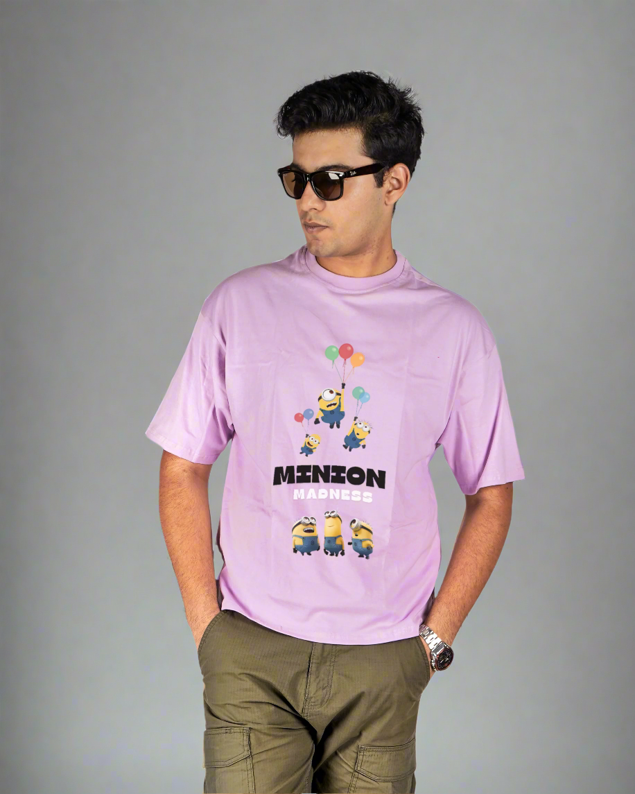 Minion Madness - Lavender Oversized T-shirt