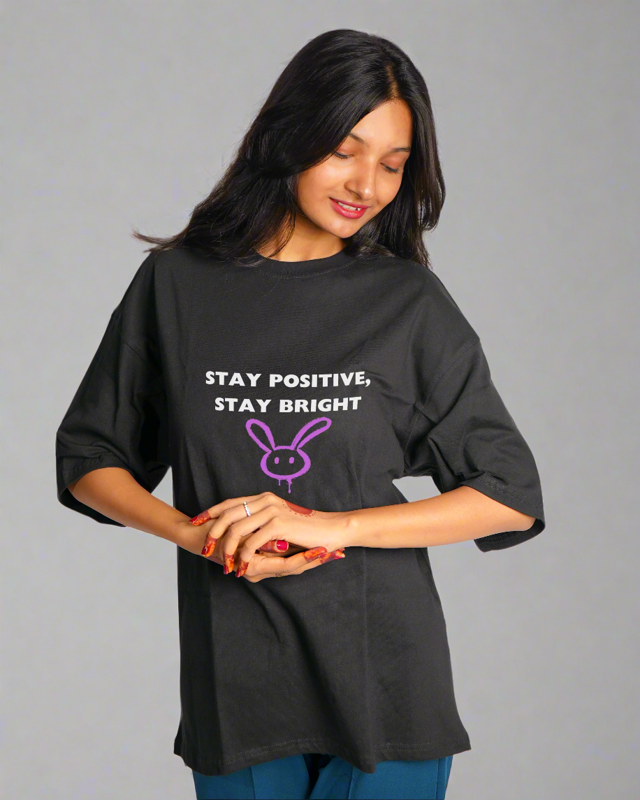 Brighter Days Await - Black Premium Oversized T-shirt