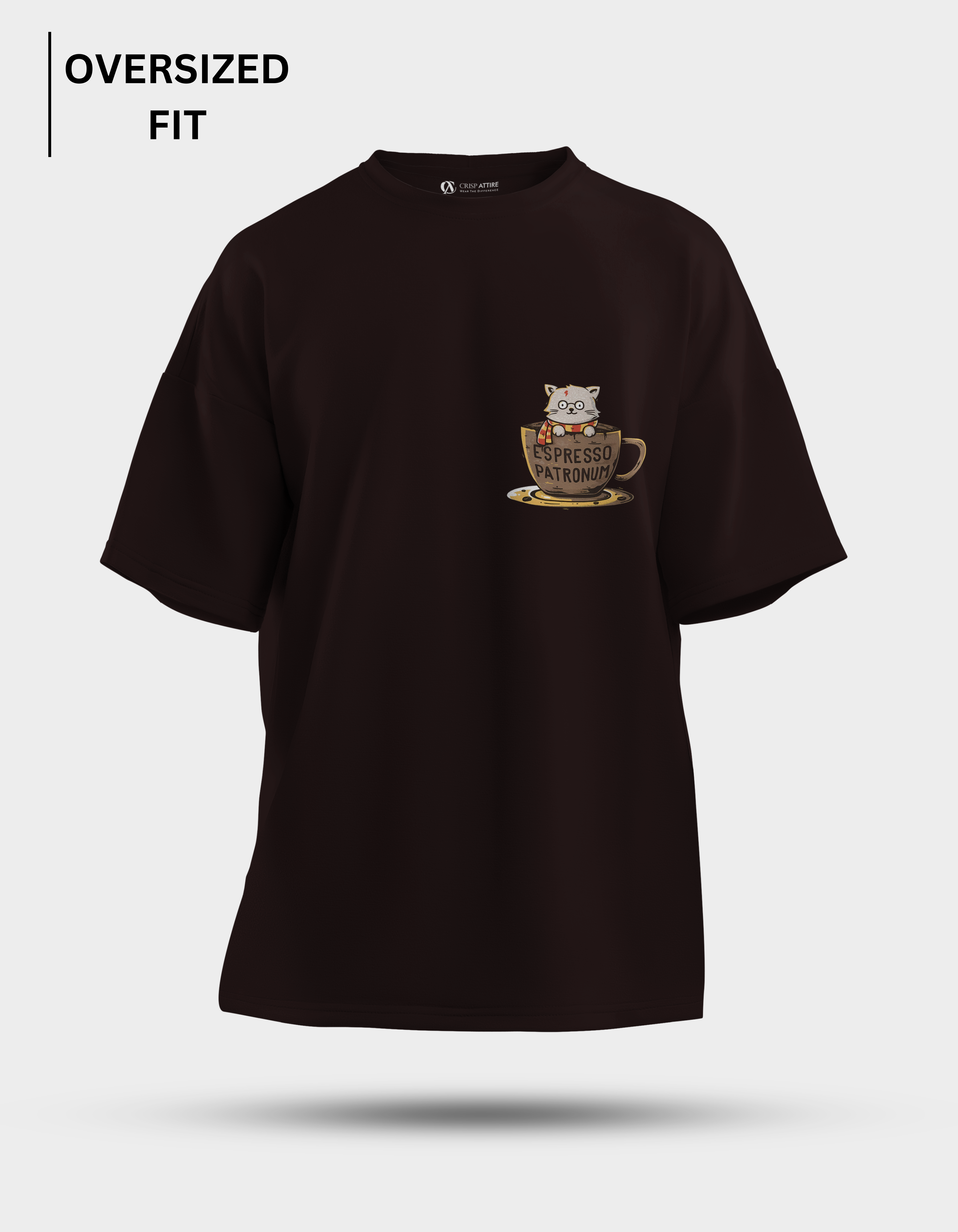 Espresso Patronum - Black Oversized T-Shirt