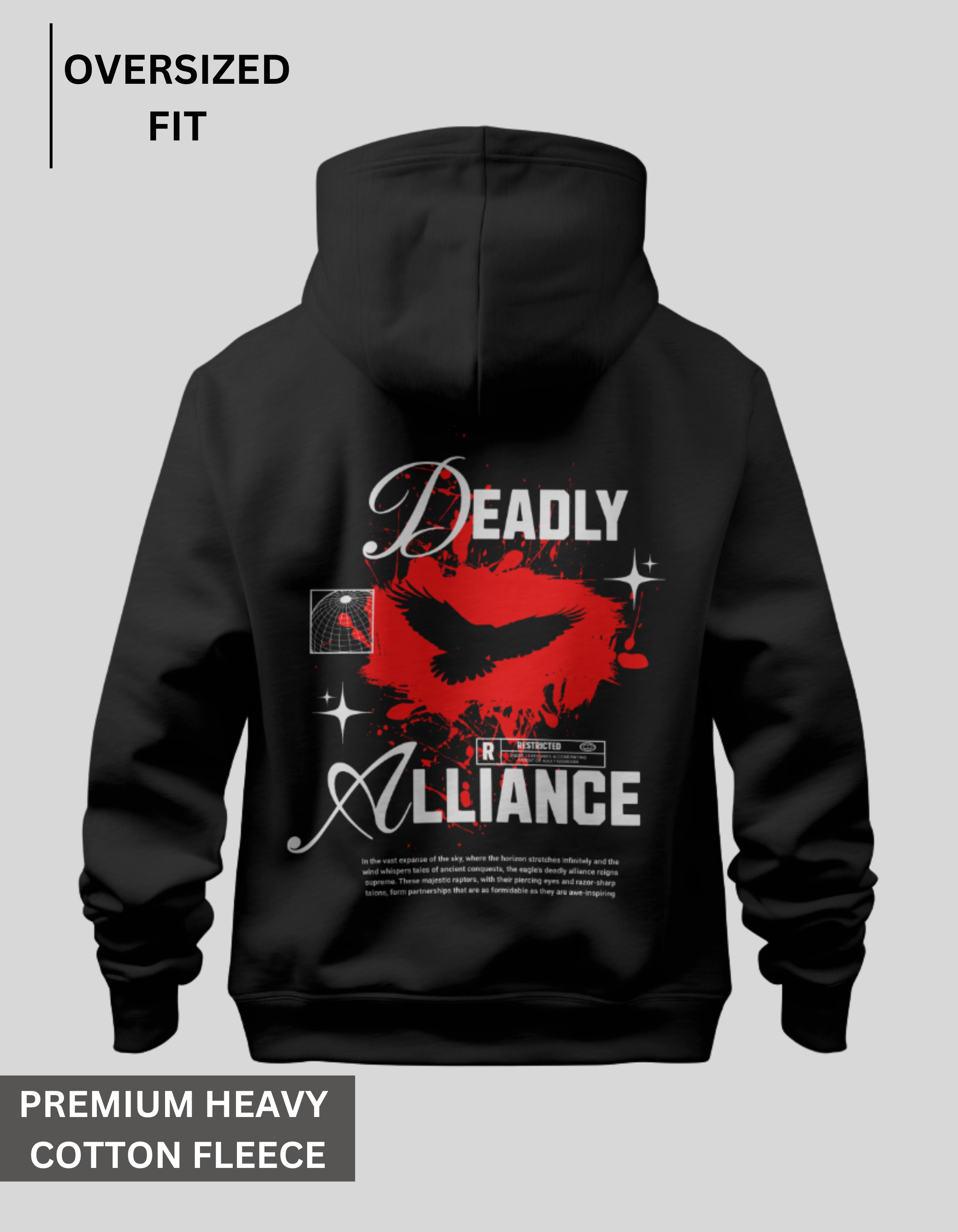 Deadly Alliance - Black Oversized Hoodie