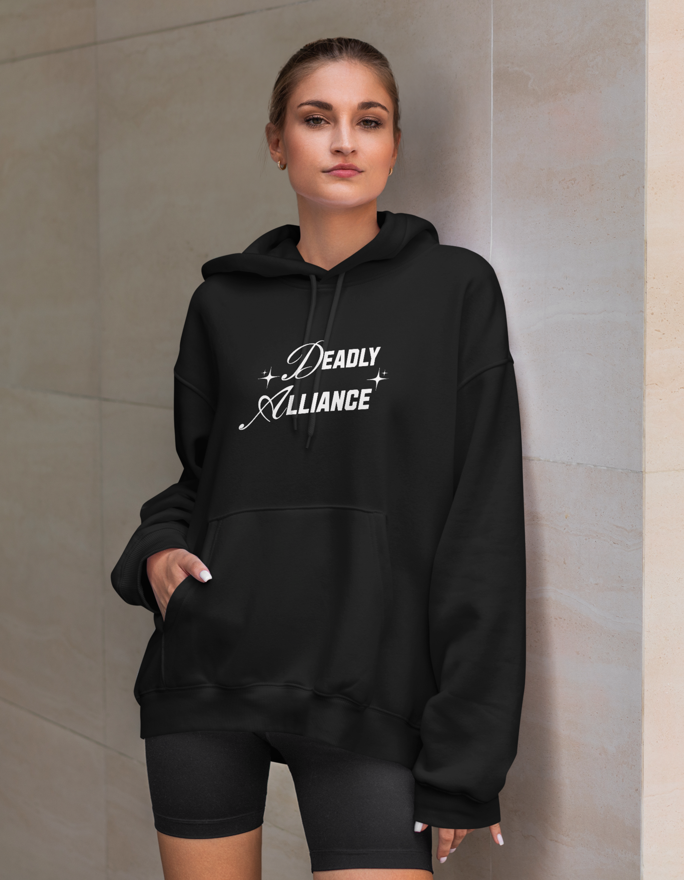 Deadly Alliance - Black Oversized Hoodie