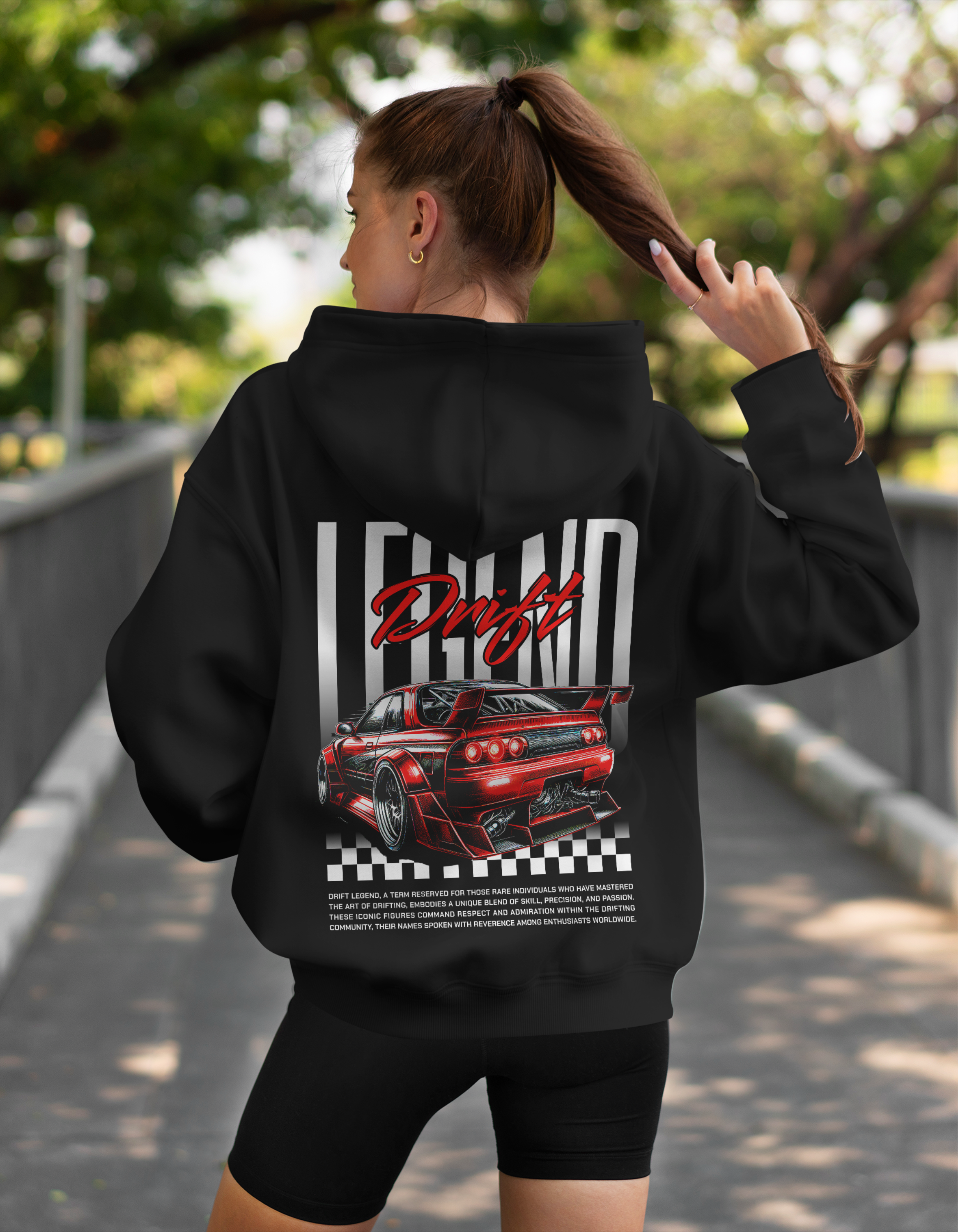 Legend Drift - Black Oversized Hoodie