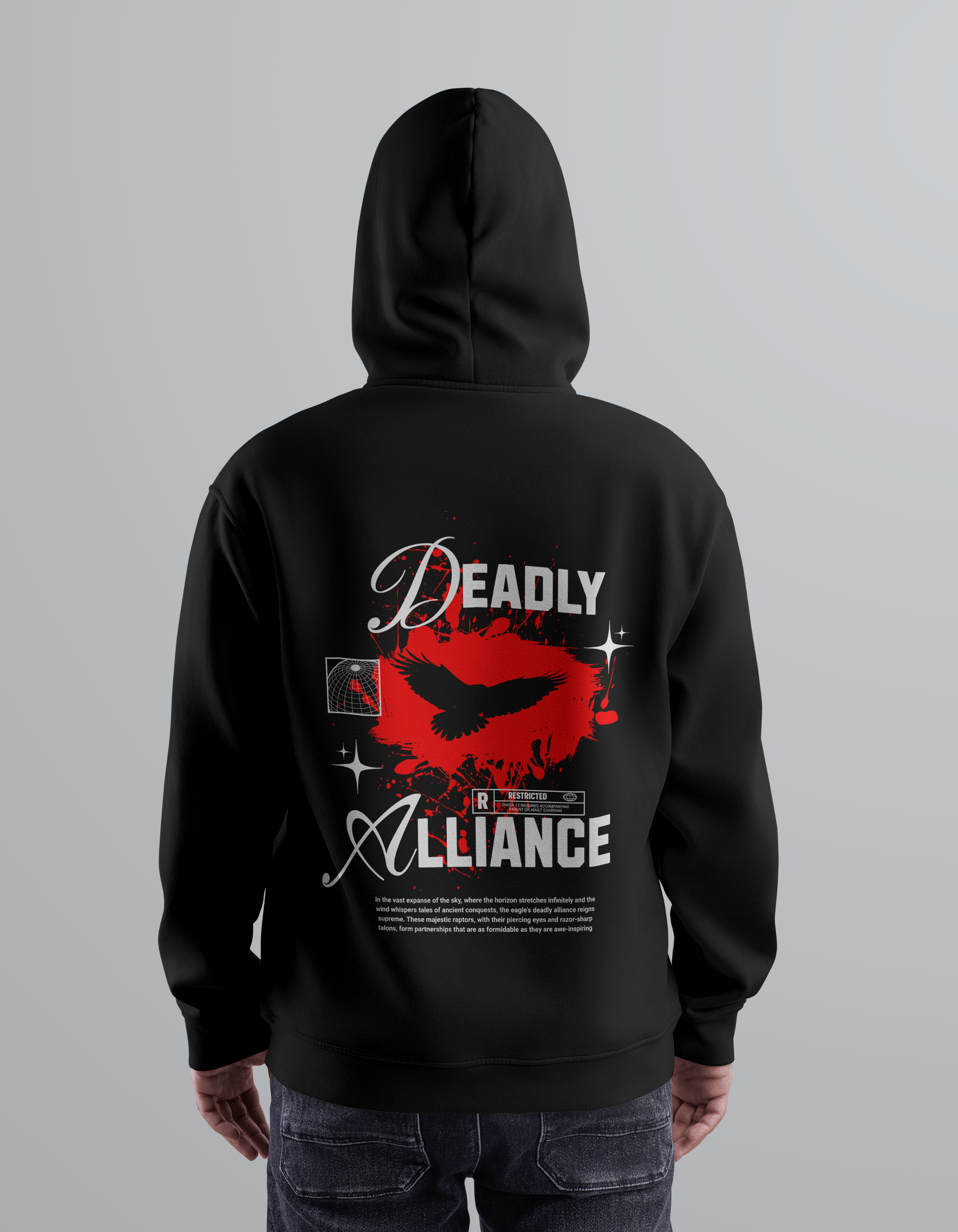 Deadly Alliance - Black Oversized Hoodie