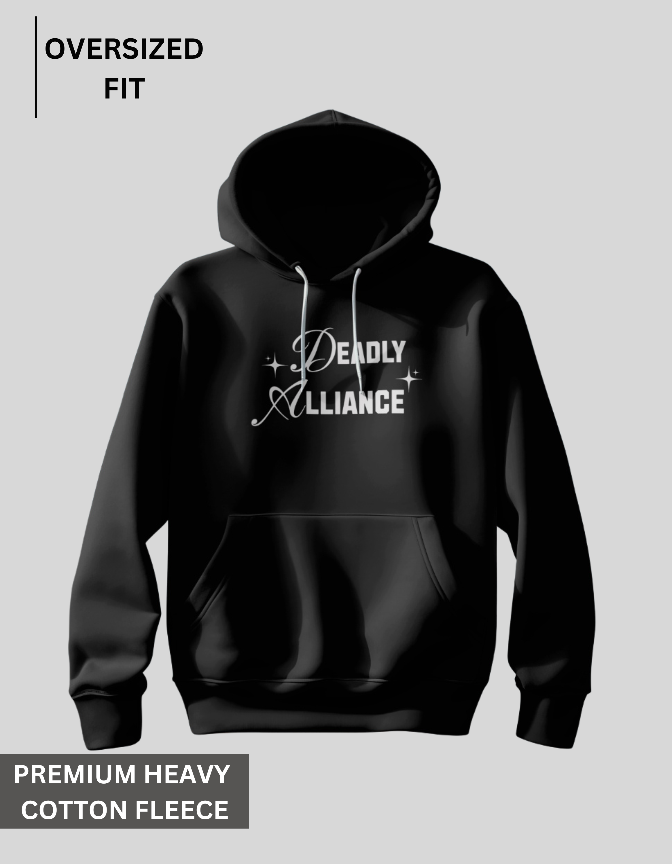 Deadly Alliance - Black Oversized Hoodie