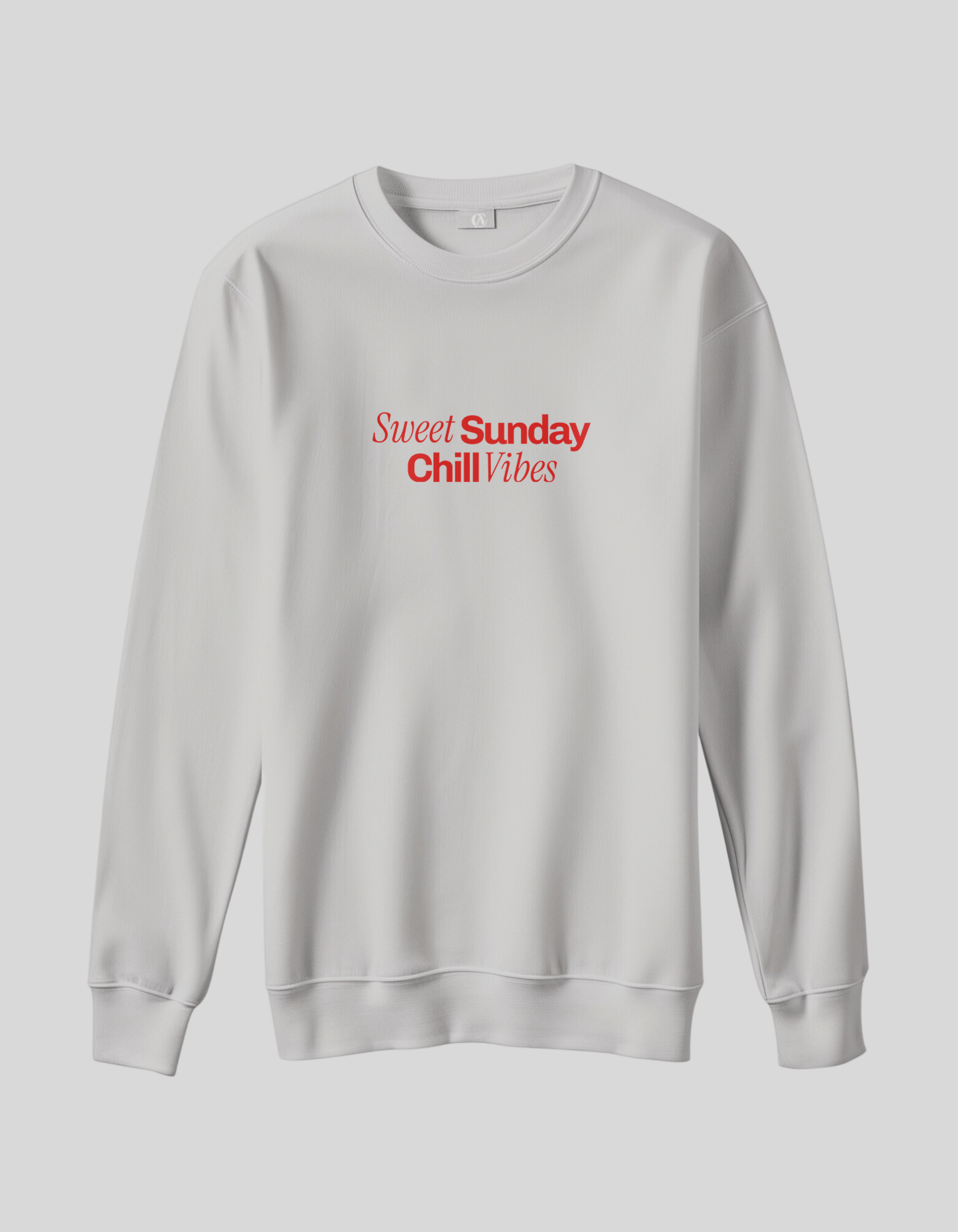 Sweet Sunday Chill Vibes -  White Sweatshirt