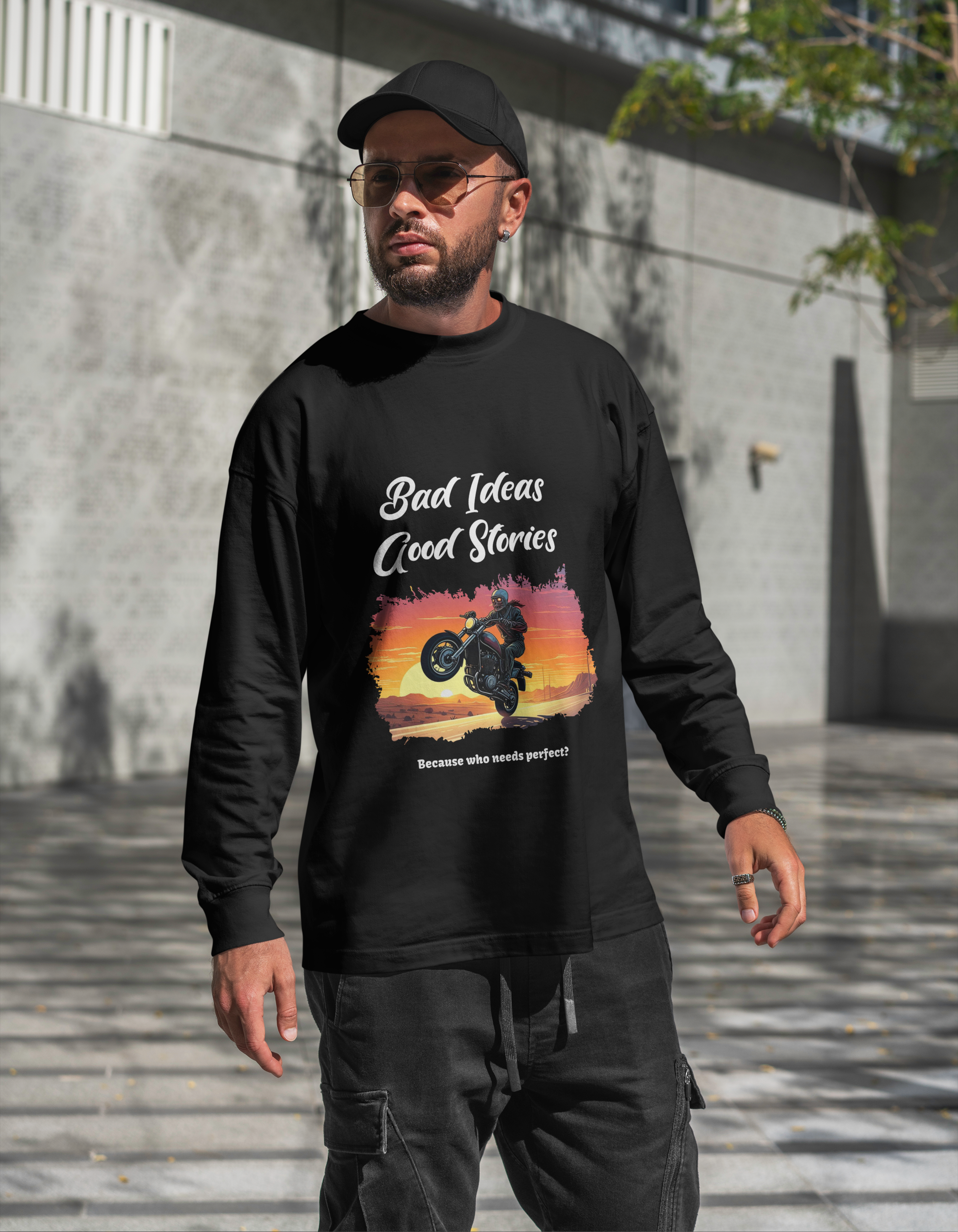 Bad Ideas Good Stories - Black Sweatshirt