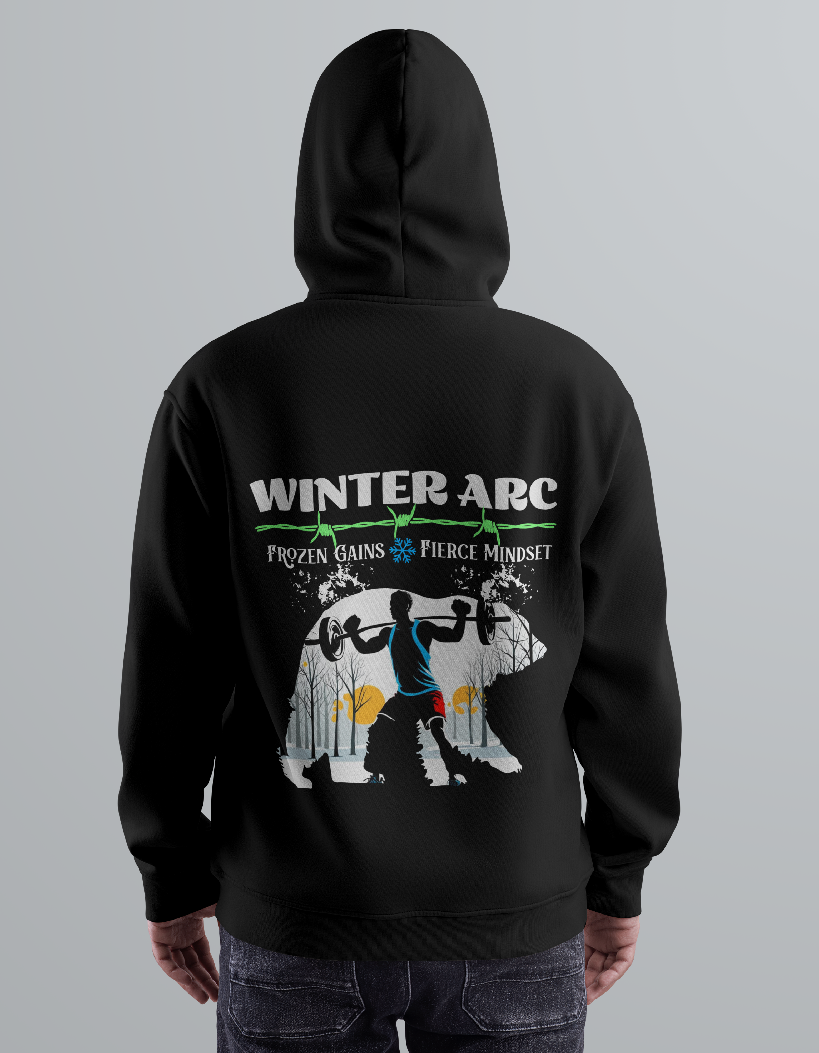 Winter Arc - Black Oversized Hoodie