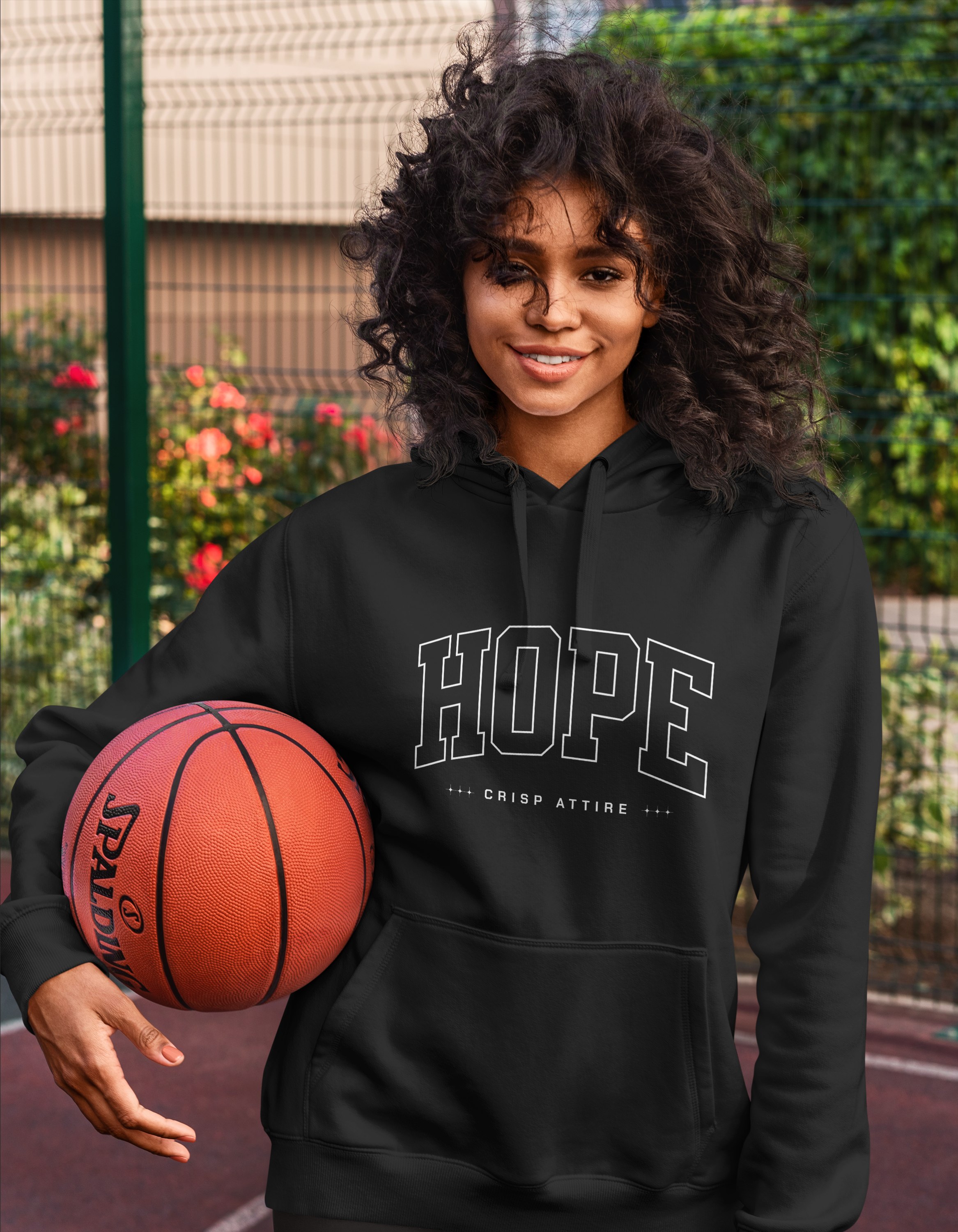 Hope - Black Oversized Hoodie