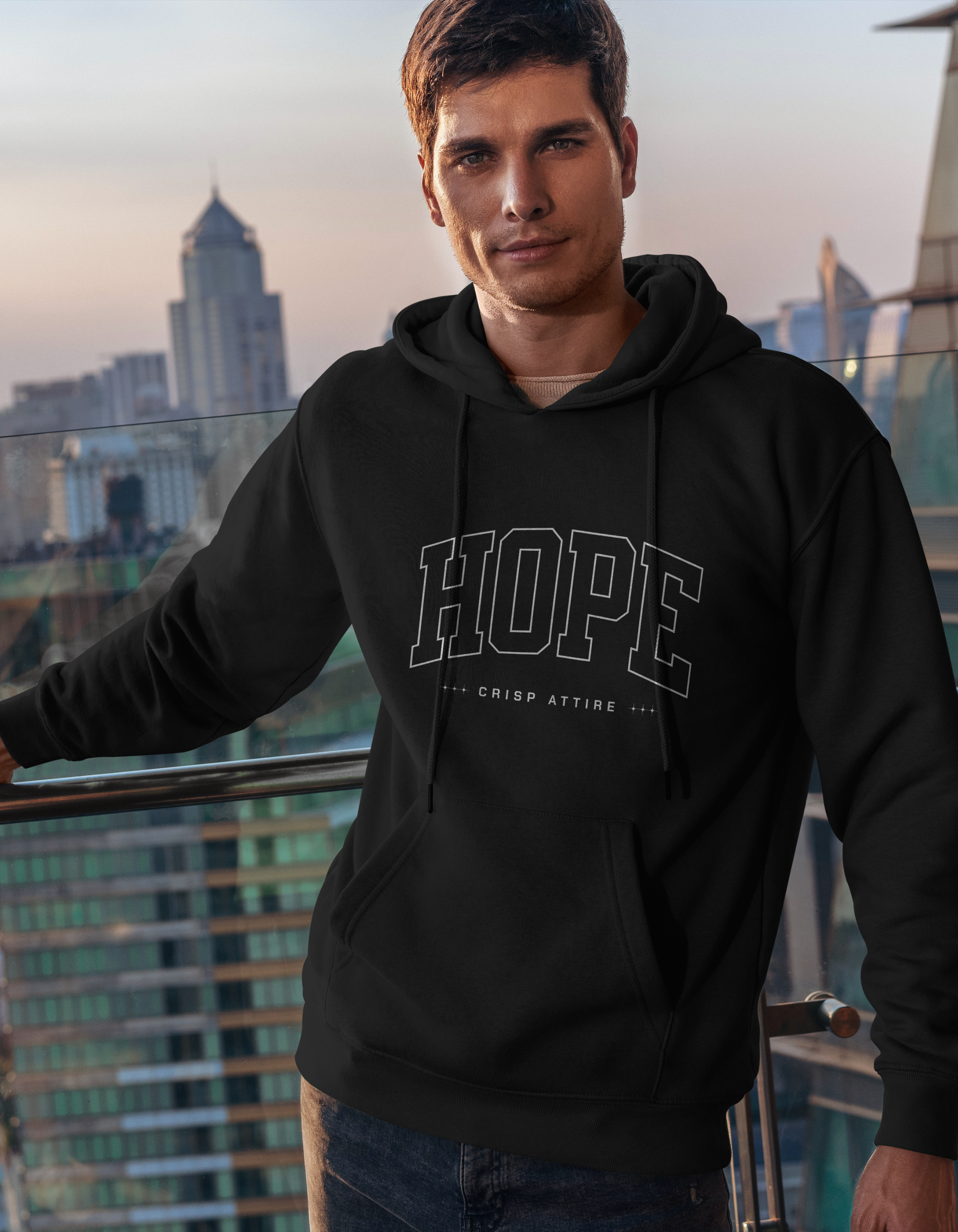 Hope - Black Oversized Hoodie