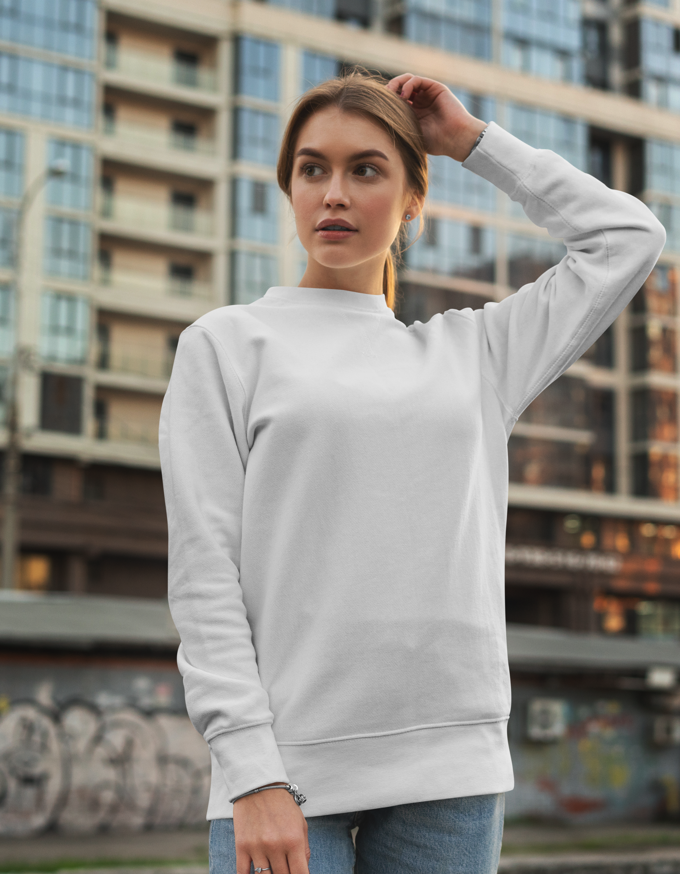 Peace White - Sweatshirt