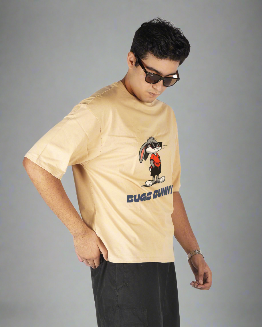 Bugs Bunny - Beige Oversized T-shirt