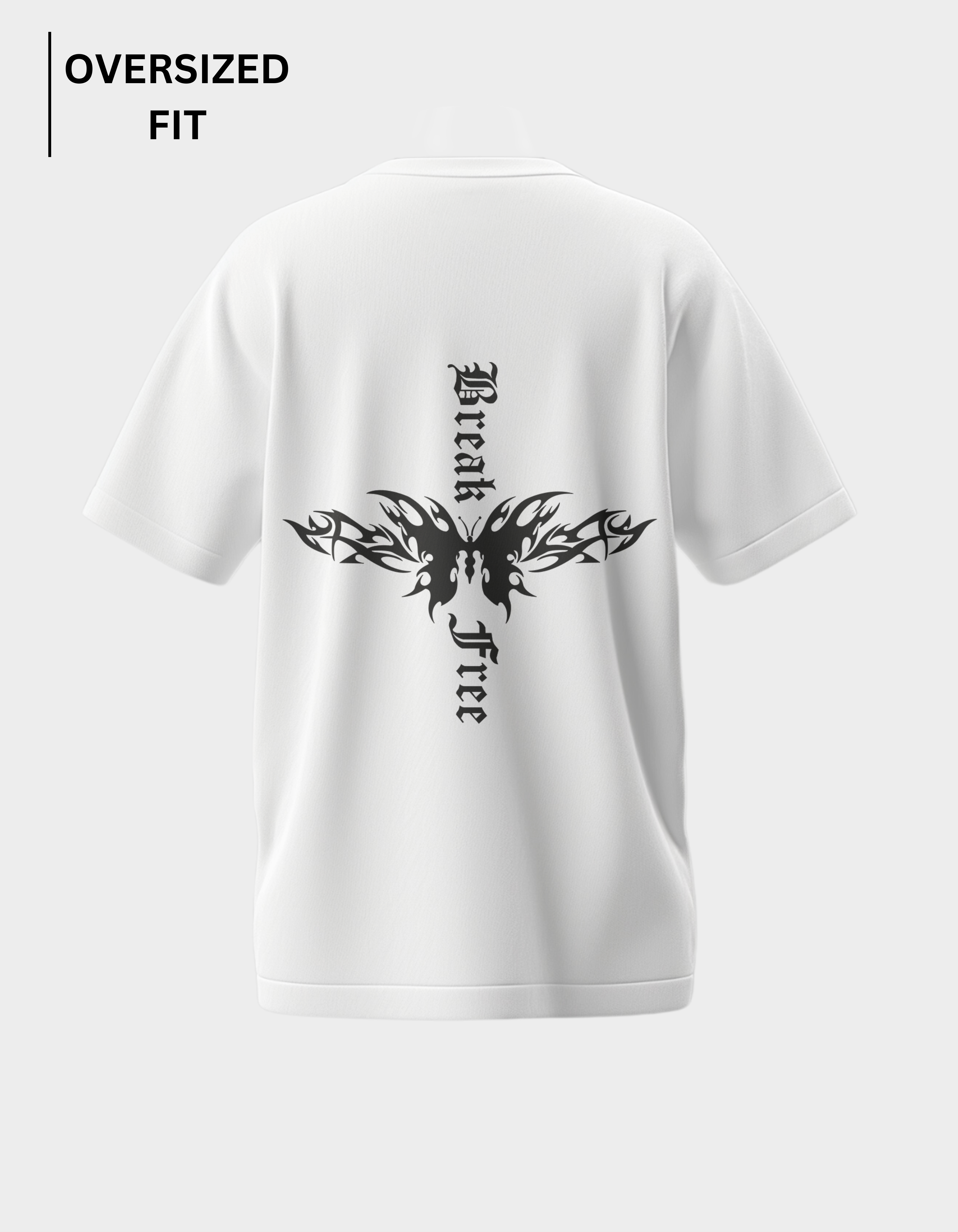 Break Free - White Oversized T-shirt