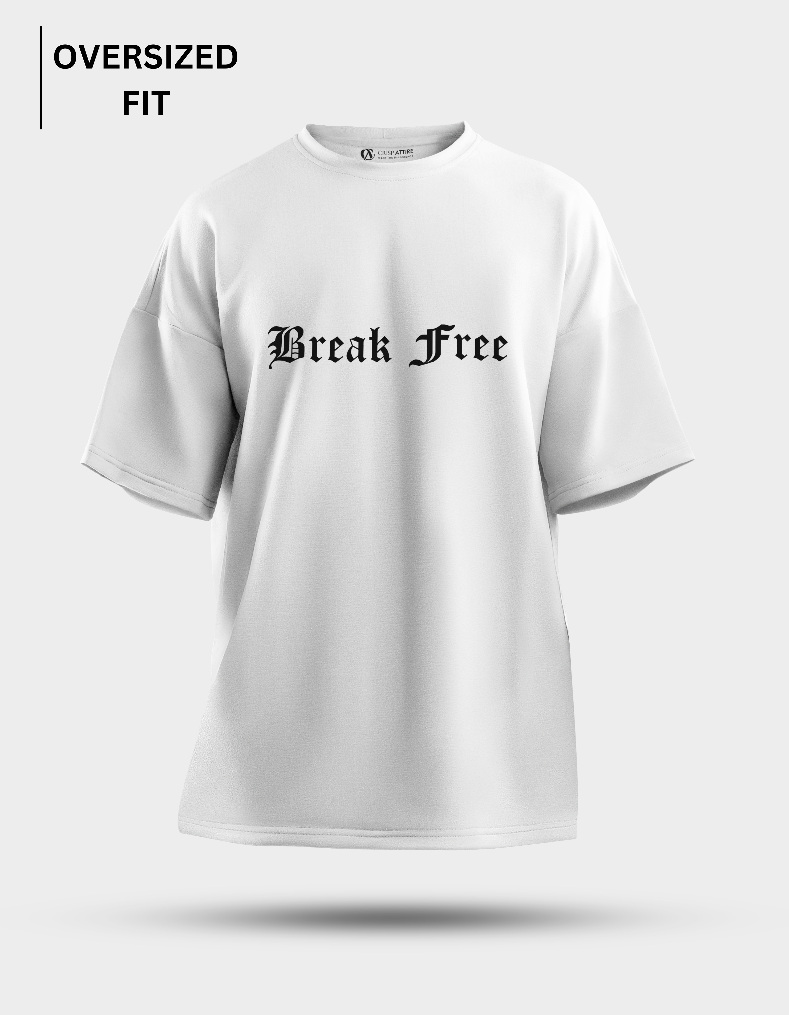 Break Free - White Oversized T-shirt